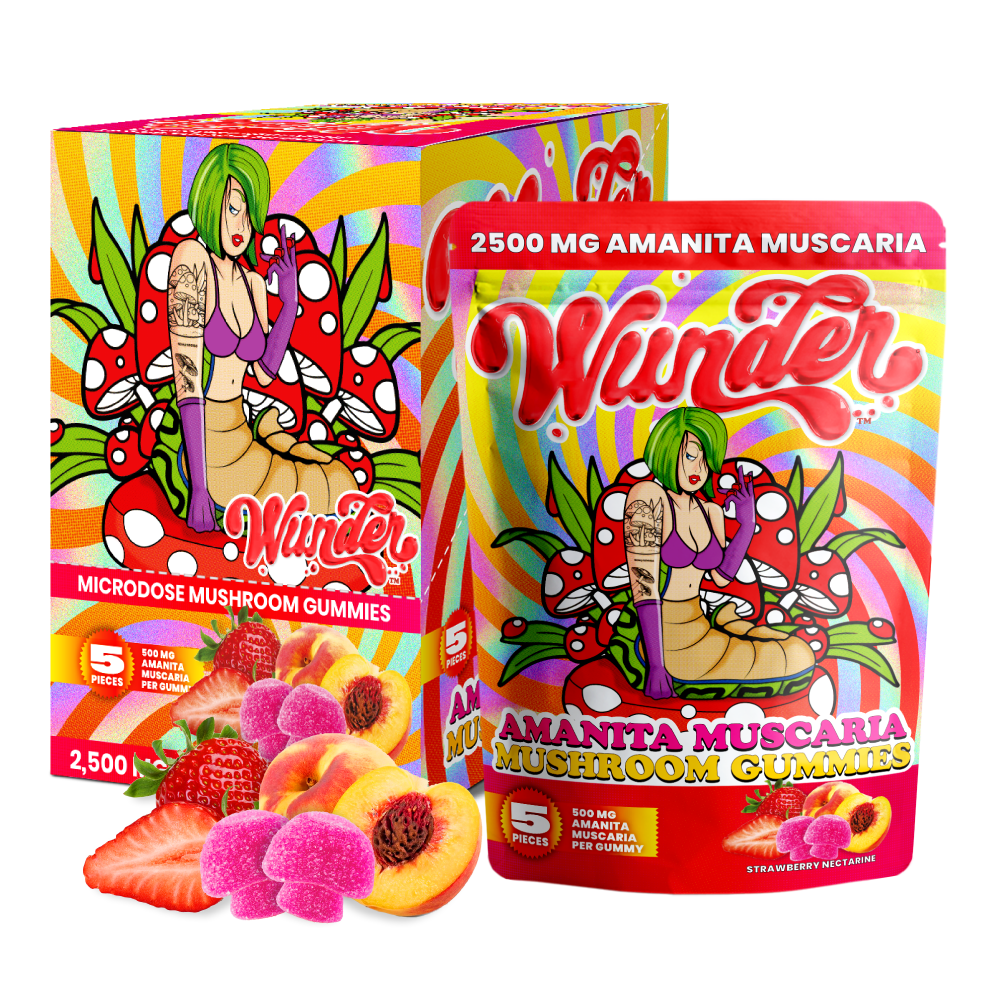 amanita muscaria microdosed mushroom gummies