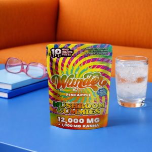 Wunder High Potency Mushroom Gummies + Kanna - Pineapple flavor