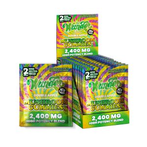 wunder double apple high-potency mushroom gummies - festival duos